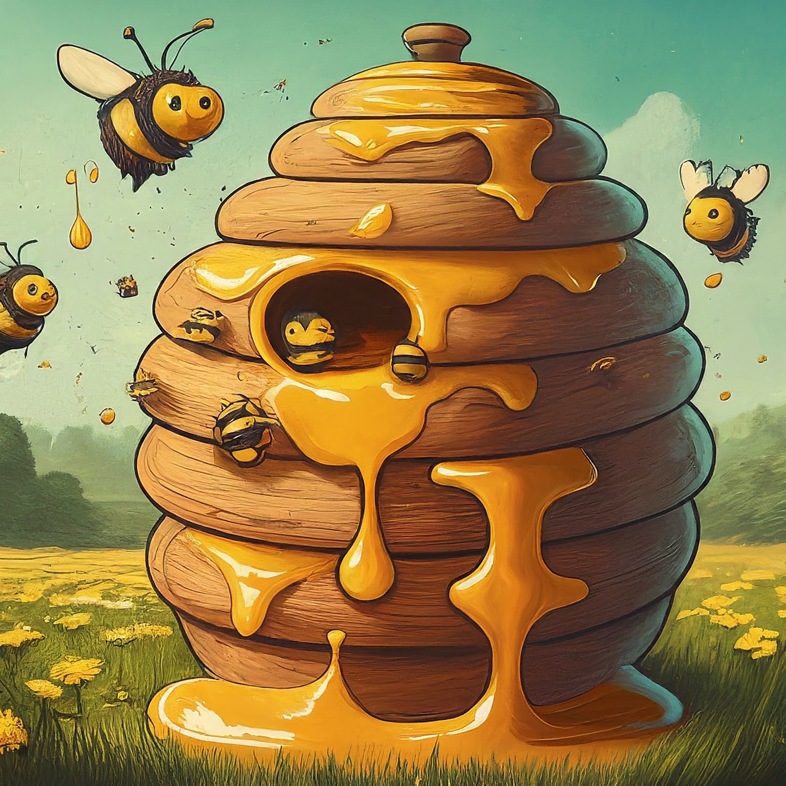 Honey Spill Outside Library Attracts Massive Bee Swarm