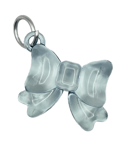 clear blue bow
