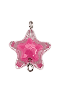 dark pink giant star bead