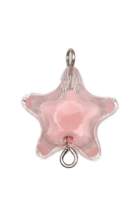 light pink giant star bead
