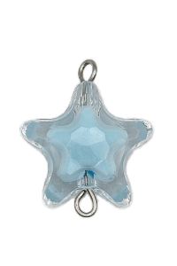 light blue giant star bead