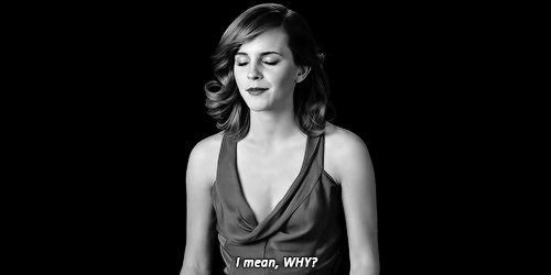 Emma Watson pergunta Por que?