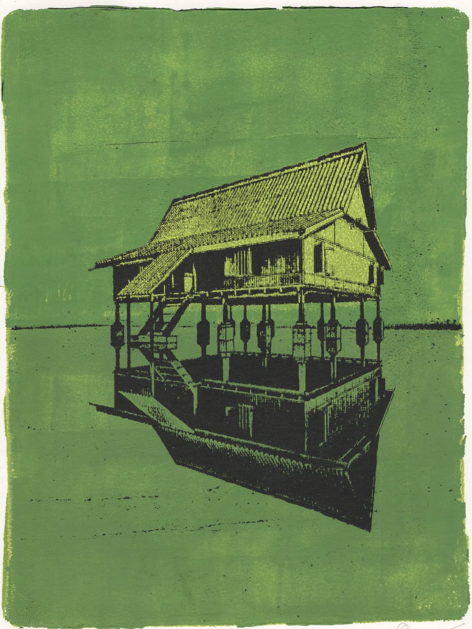 Broken Green - Print