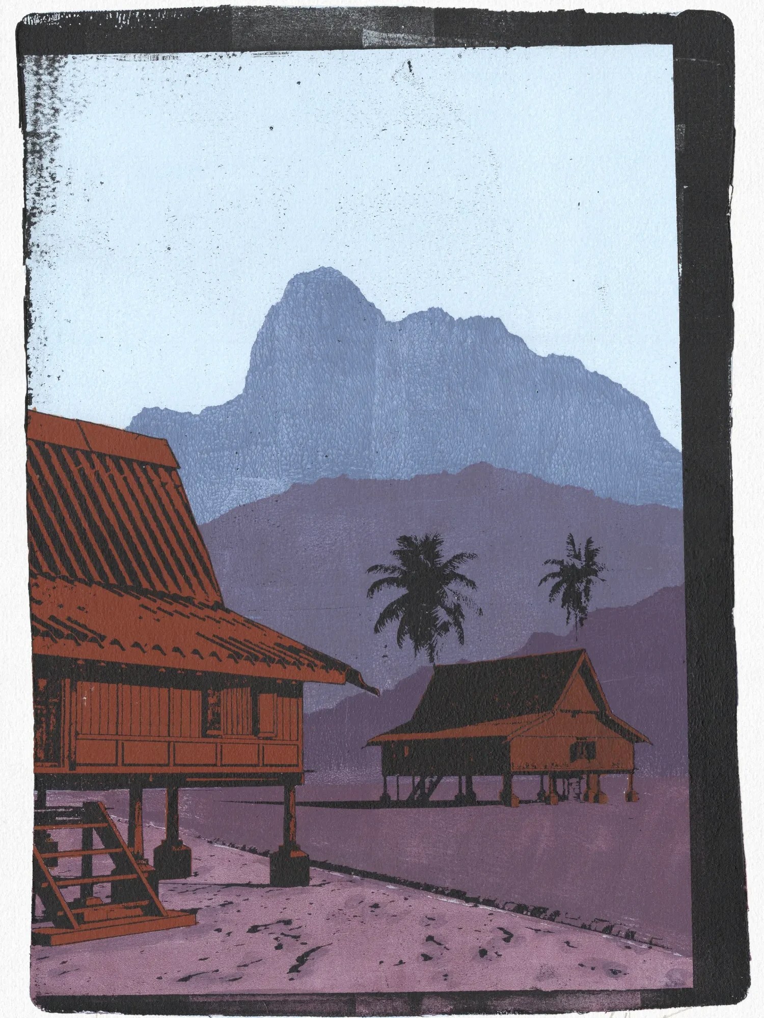 Two Houses - Print