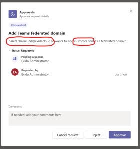 Manage teams external access for allowed domains using powershell and