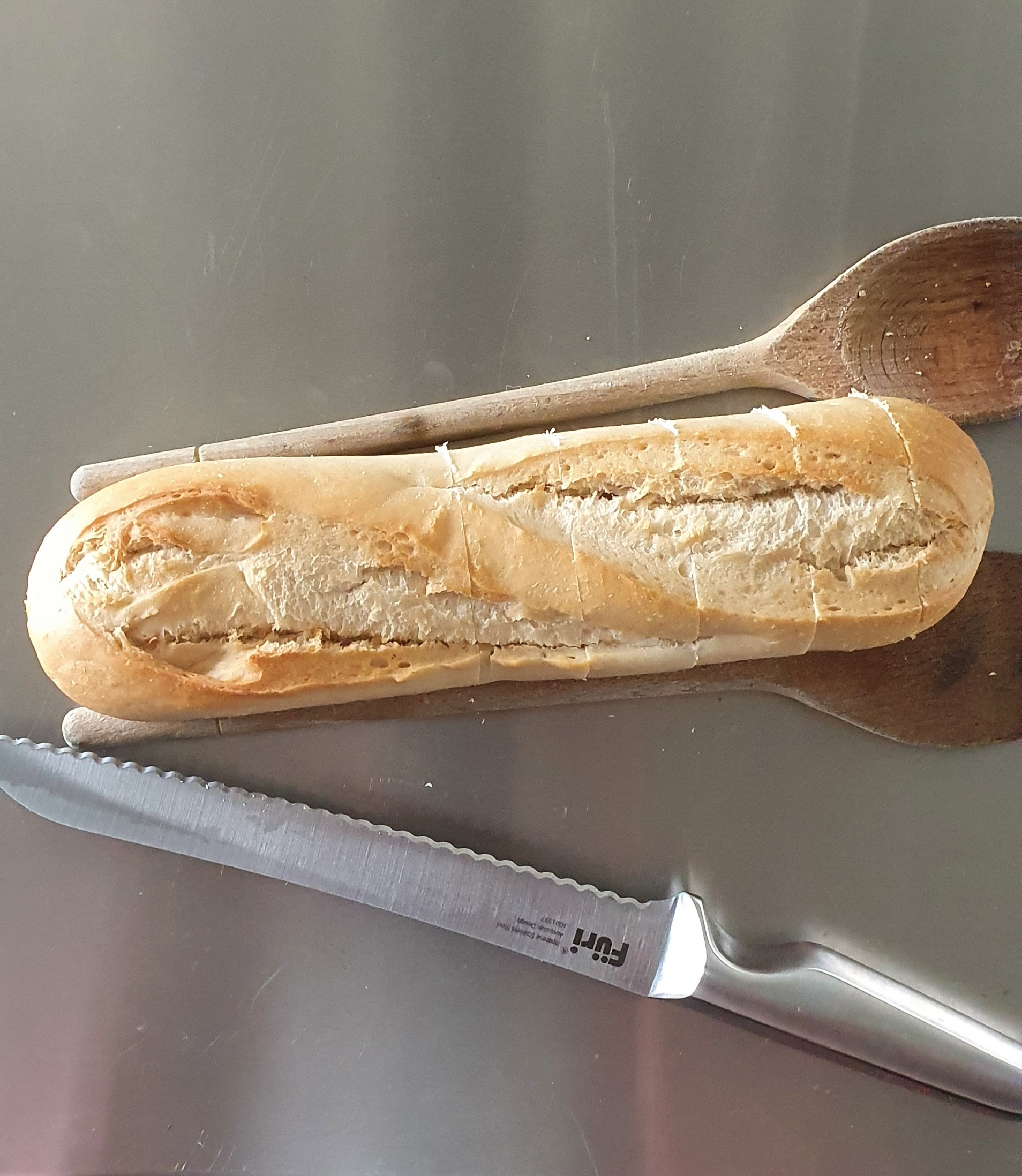 Homemade cheesy garlic bread