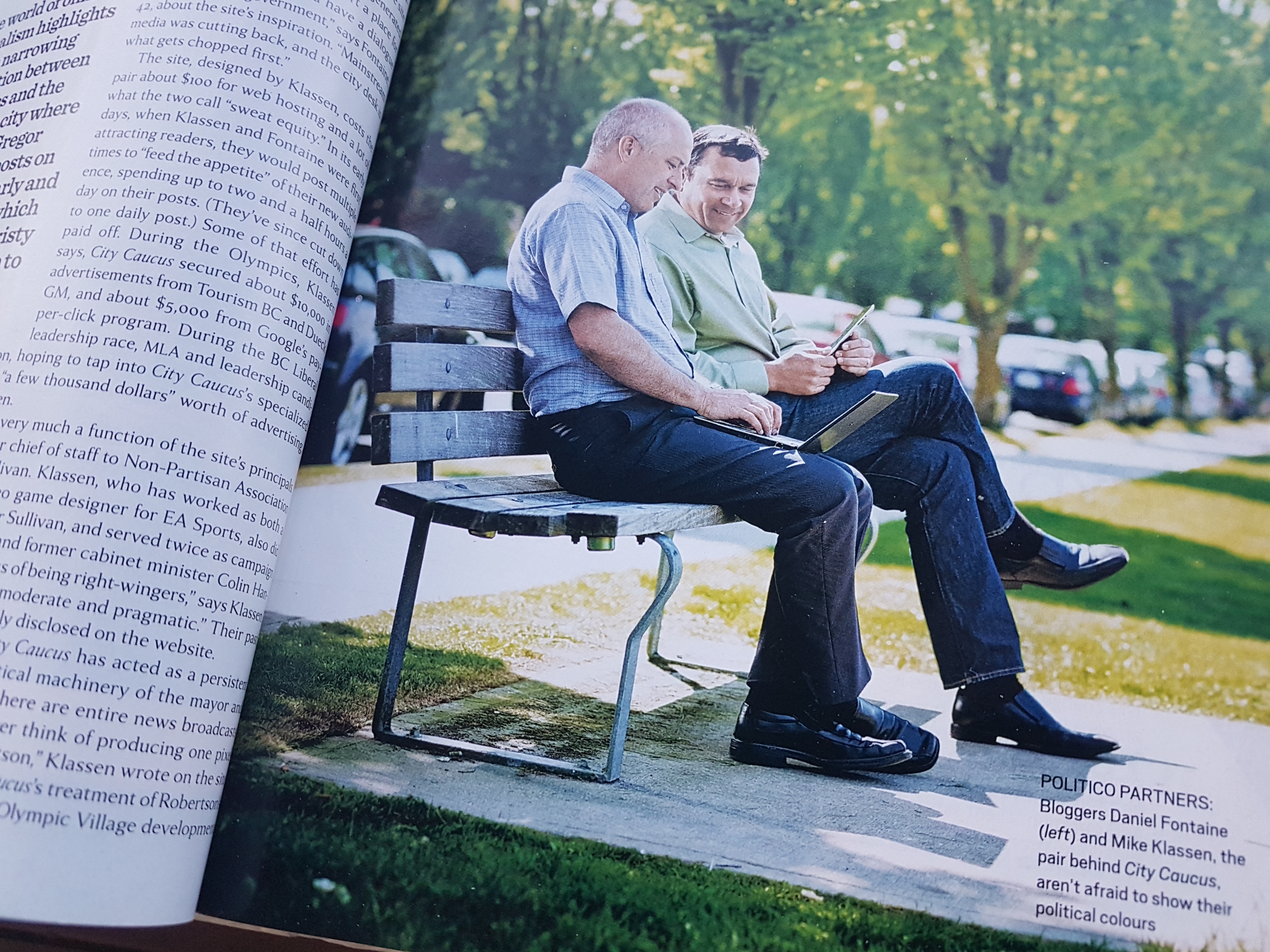 My former blog CityCaucus.com was featured in the popular BC Business Magazine a few years ago