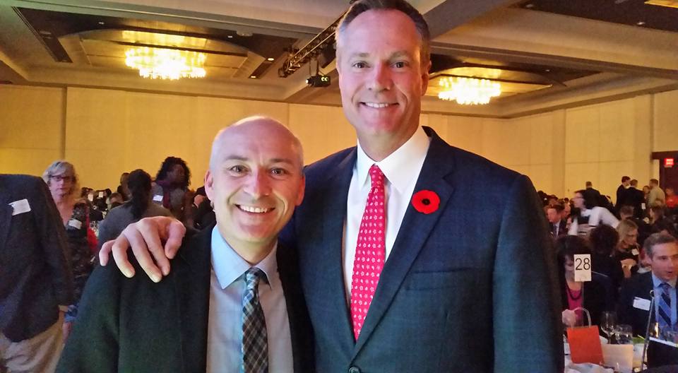 Had a chance to chat with Chris Gailus, anchor from Global BC at the Jack Webster Foundation Dinner.