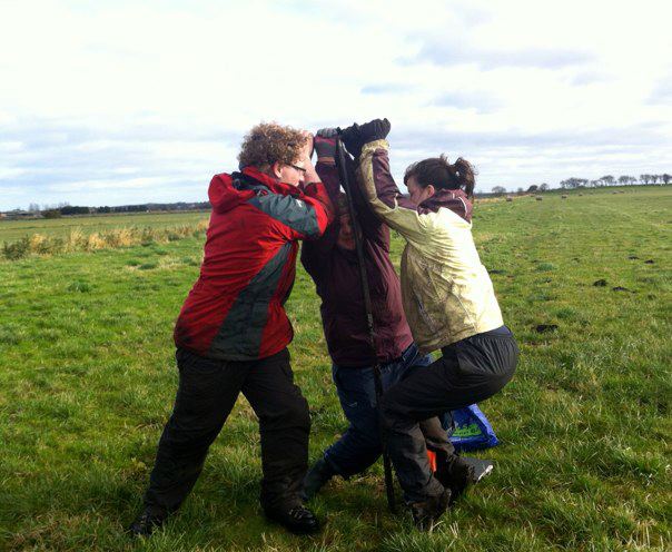 Coring sediments in Yorkshire