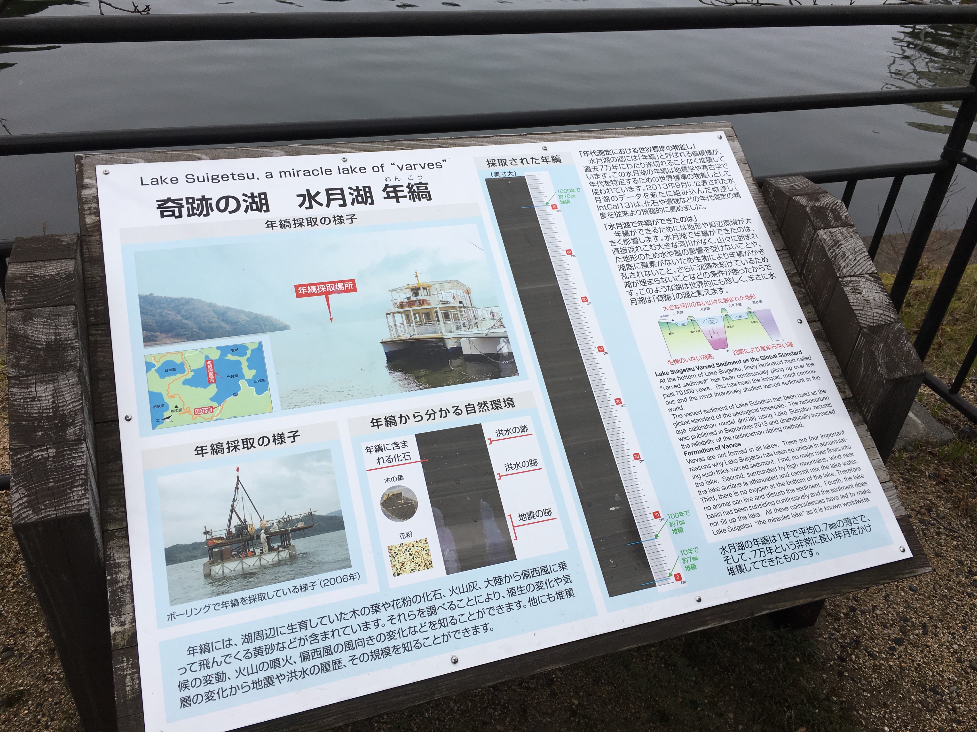 Suigetsu information board