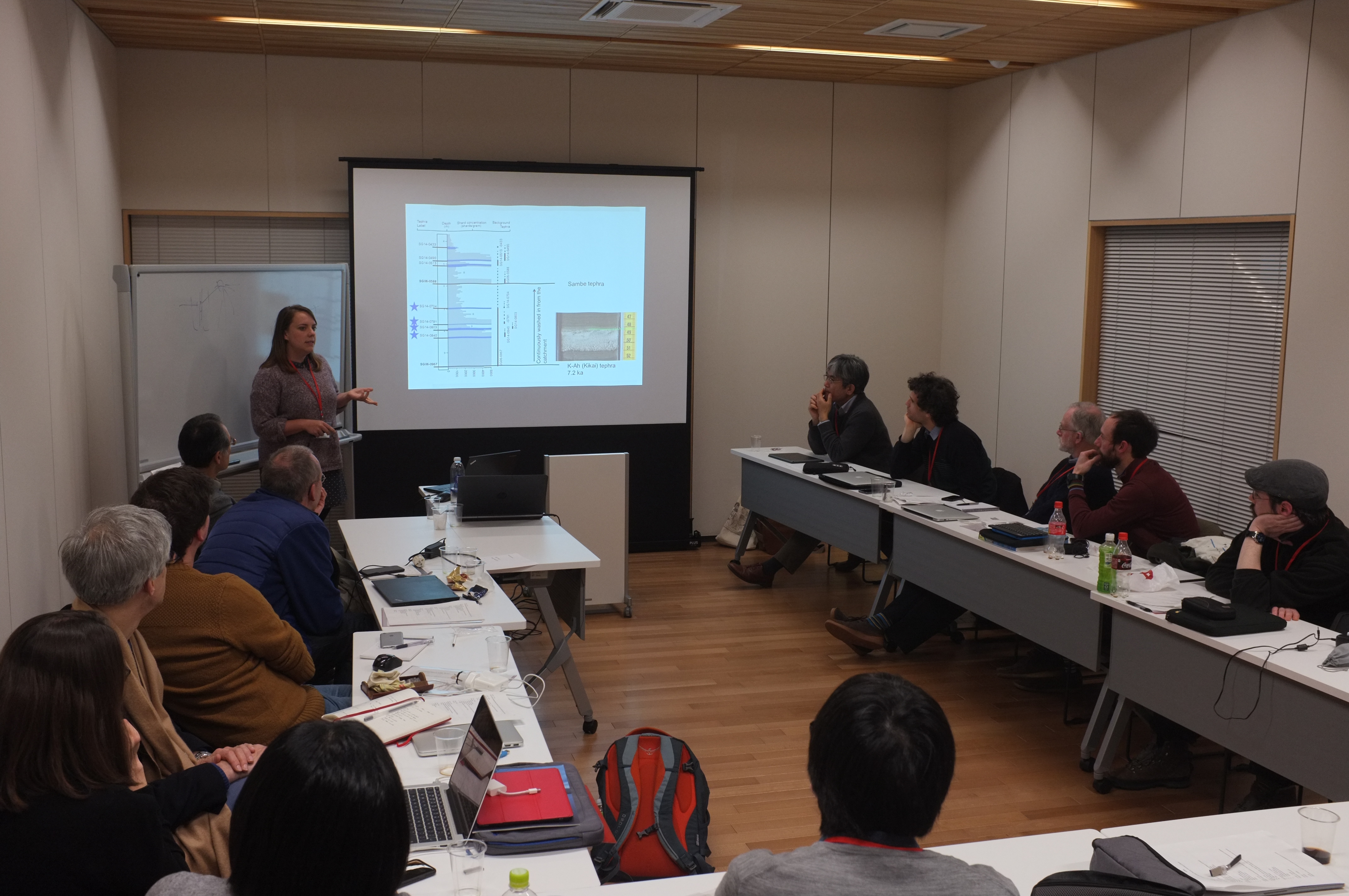 Presenting doctoral work at the Suigetsu Project Members meeting (Feb, 2019)