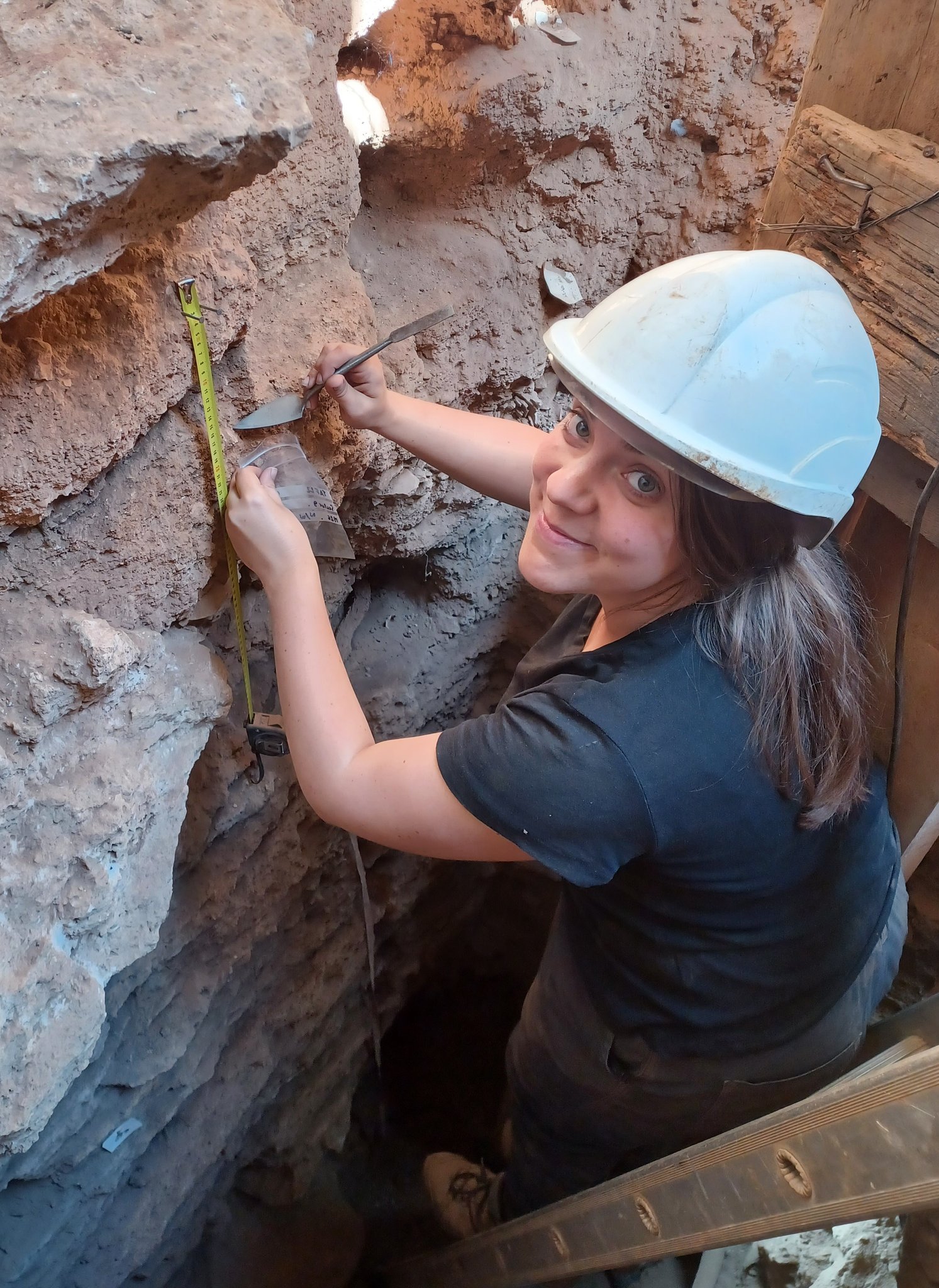 Sampling for Cryptotephra in Taforalt Cave, NW Africa