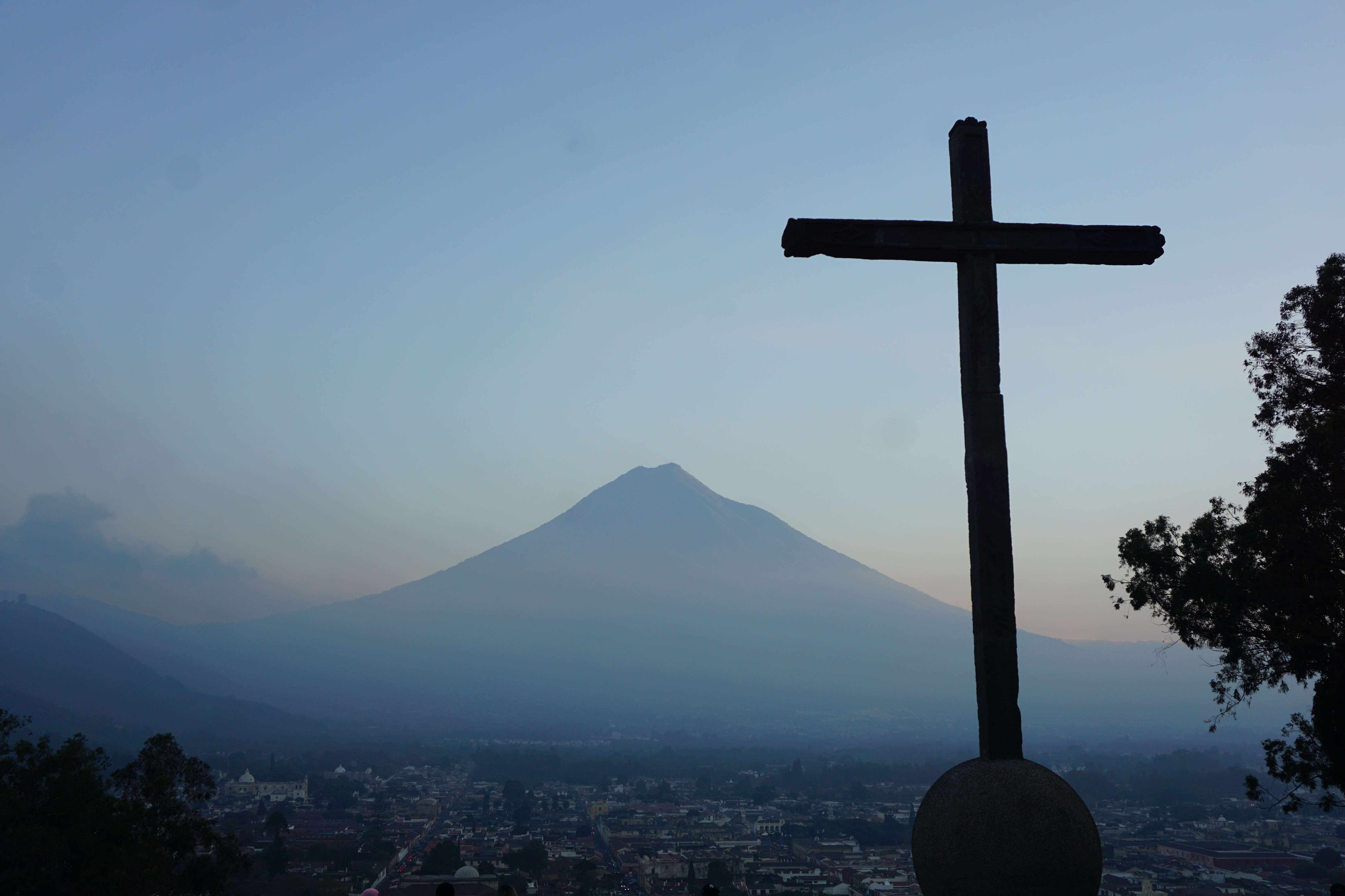 View of Agua volcano (Guatemala)