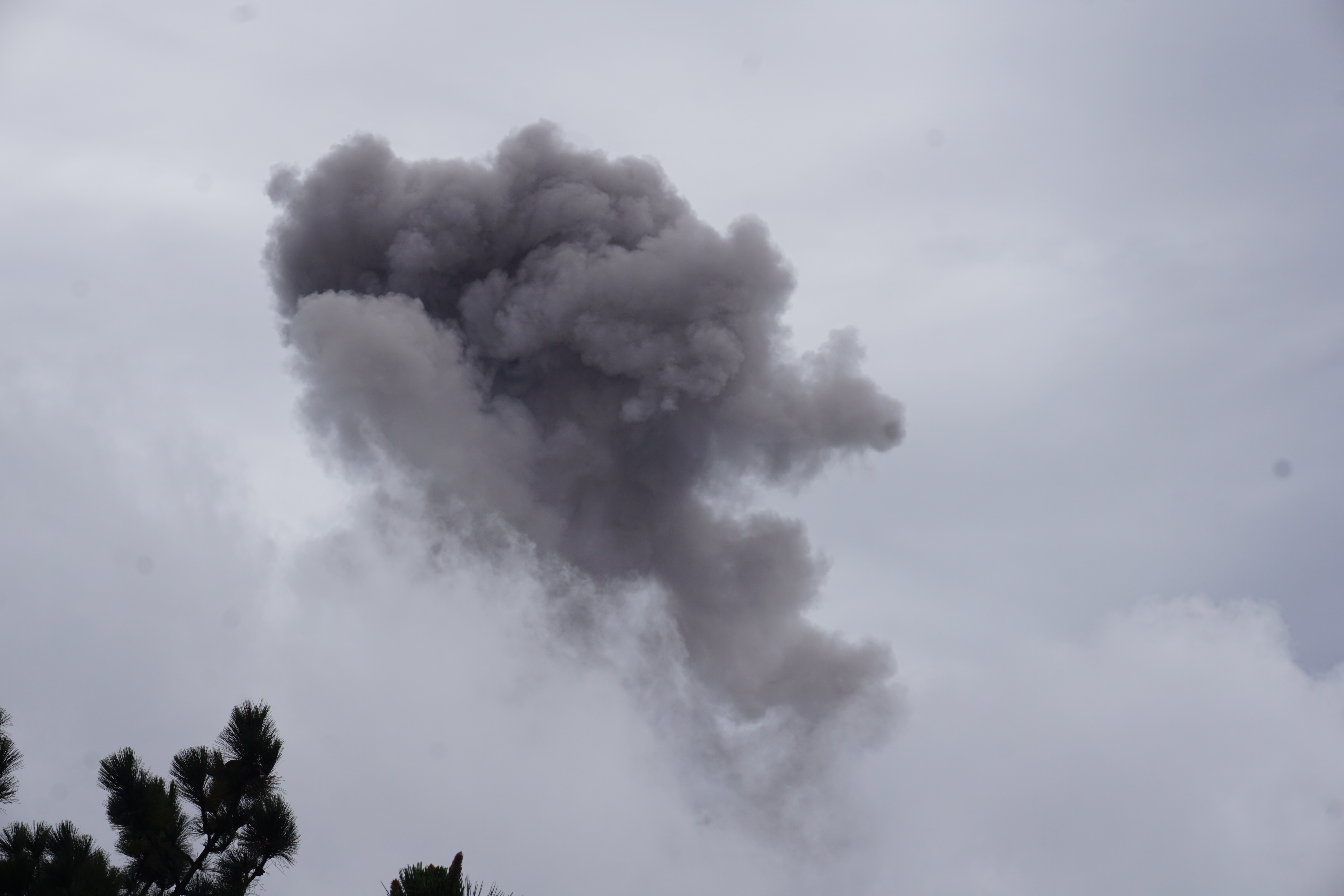 Ash plume from Fuego (Guatemala)