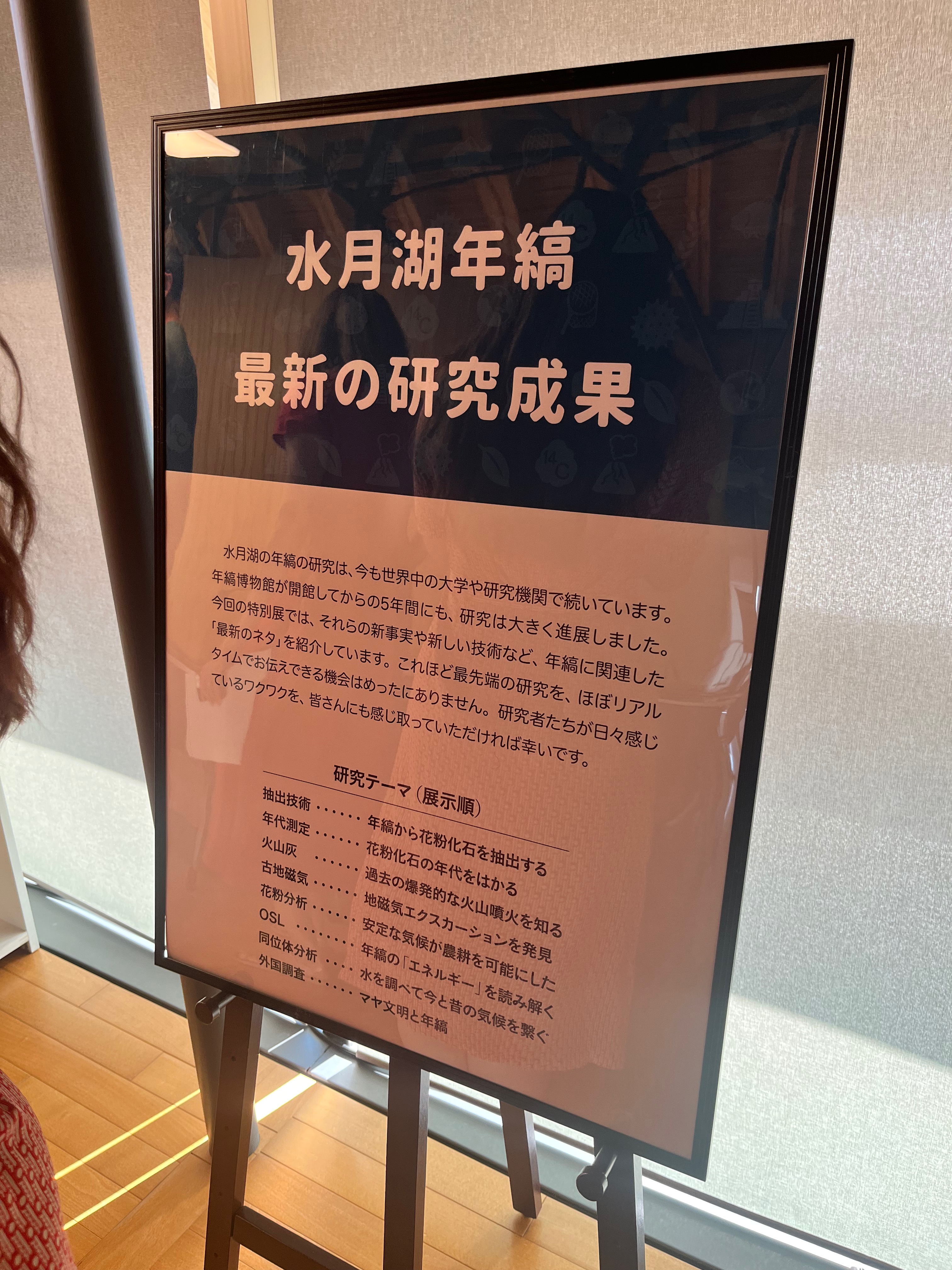 Overview of the temporary exhibition and fields of research