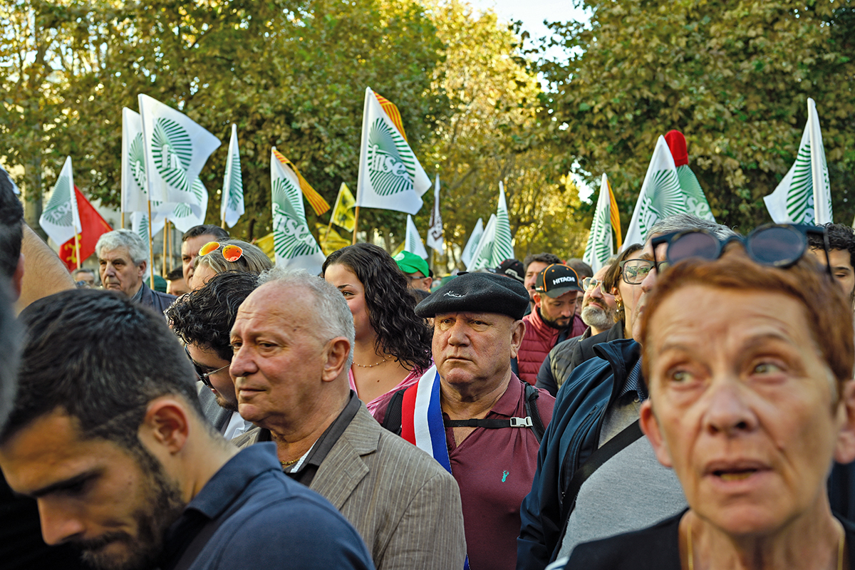 Vignerons Béziers Manifestation Crise viticole Terroir