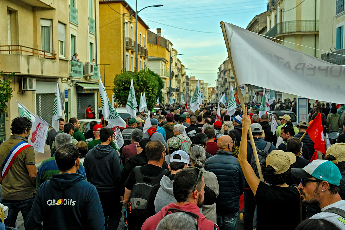 Vignerons Béziers Manifestation Crise viticole Terroir