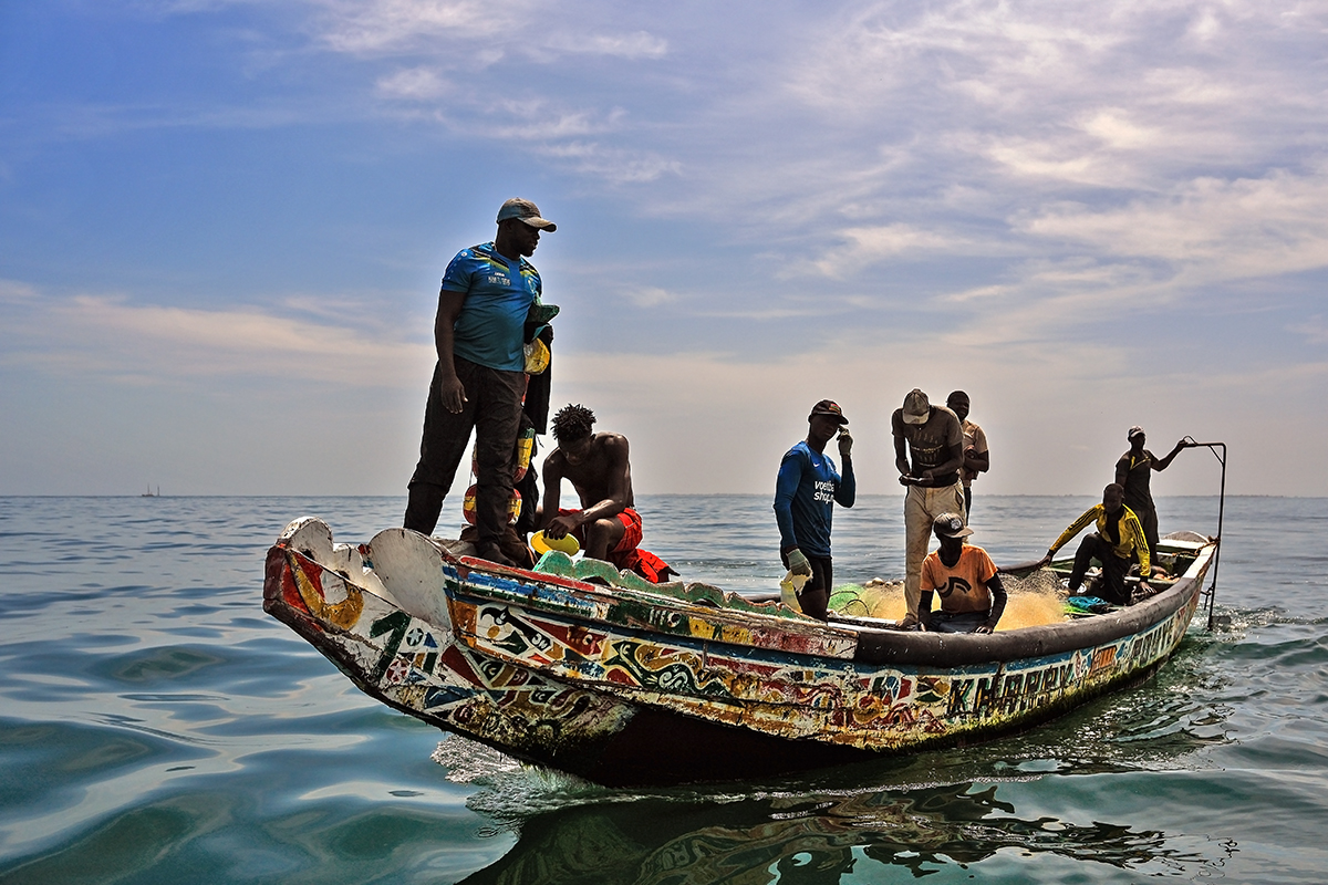 Bakau Fishing Harbour Banjul the Gambia