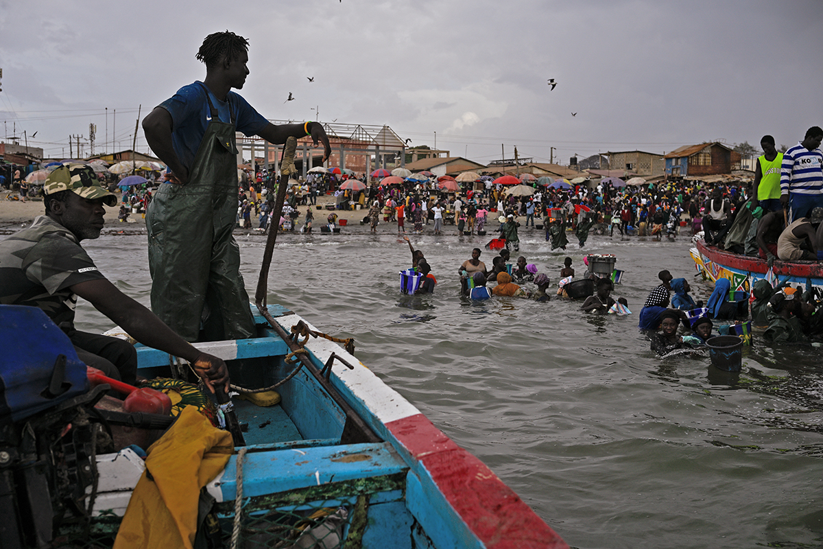 Bakau Fishing Harbour Banjul the Gambia