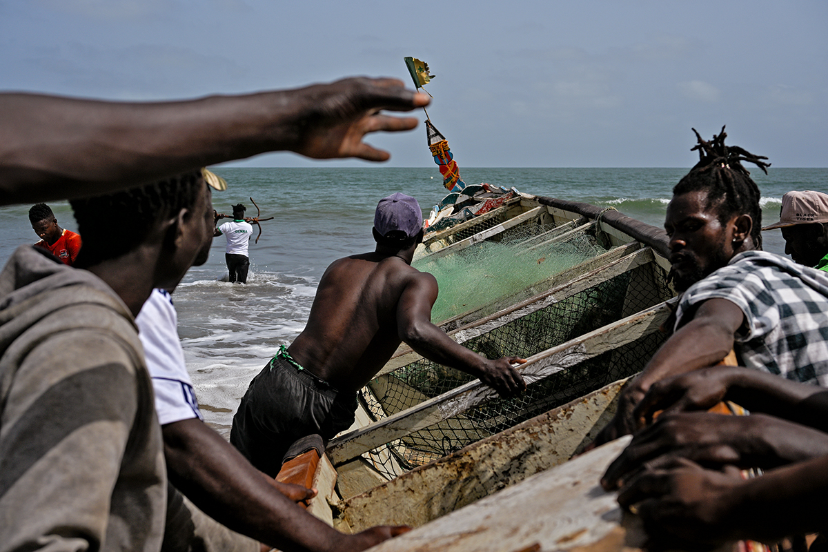 Bakau Fishing Harbour Banjul the Gambia