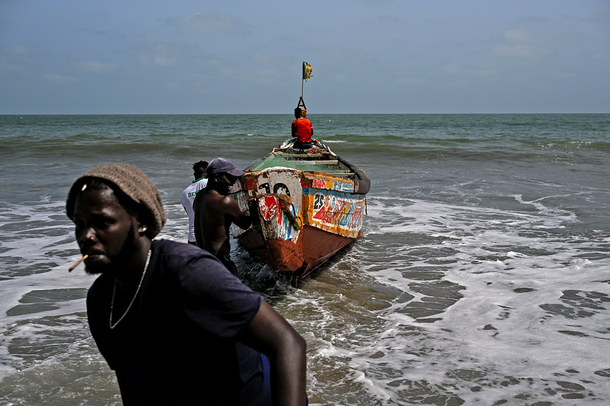 Bakau Fishing Harbour Banjul the Gambia