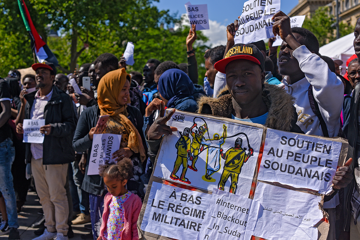 Soudan Paris Manifestation