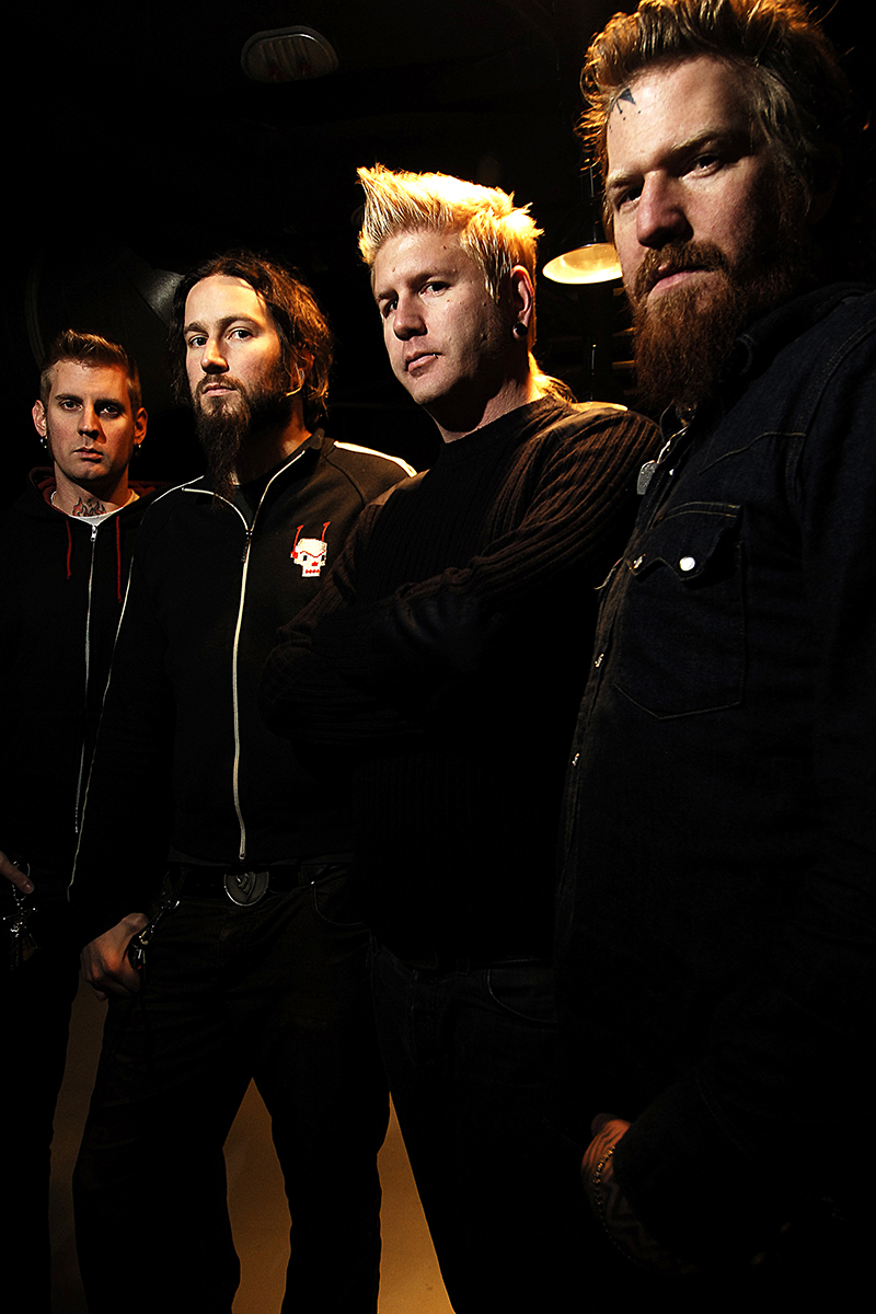 Le groupe Mastodon en portrait serré dans les coulisses du Zénith de Paris