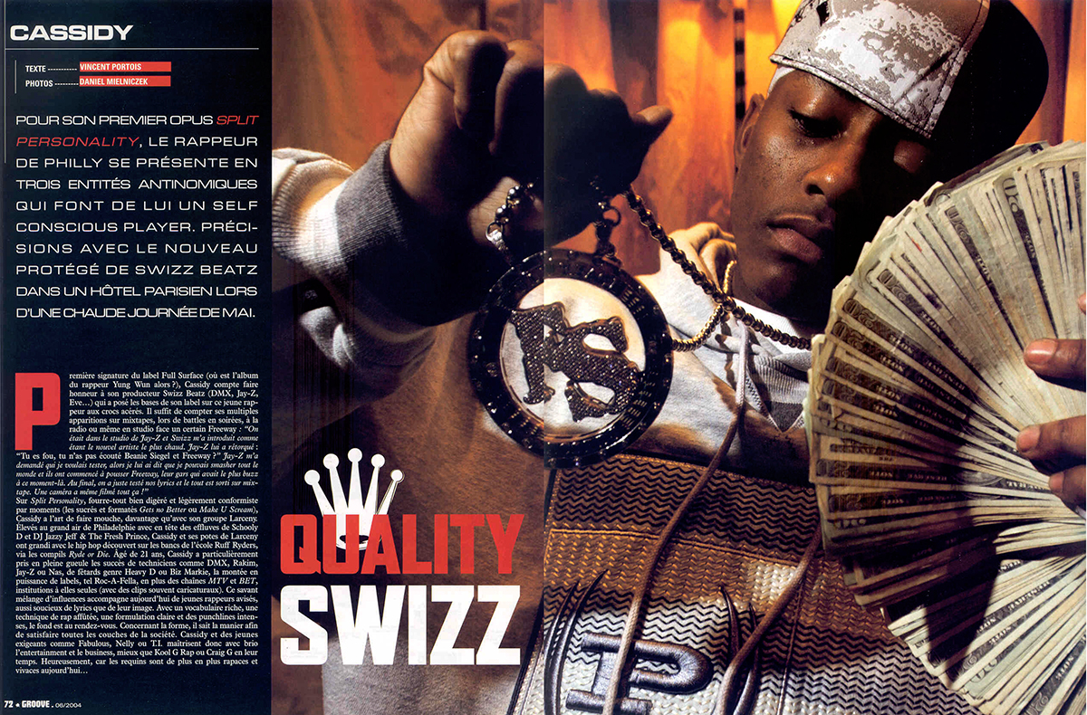 Le rappeur Cassidy pour le magazine Groove