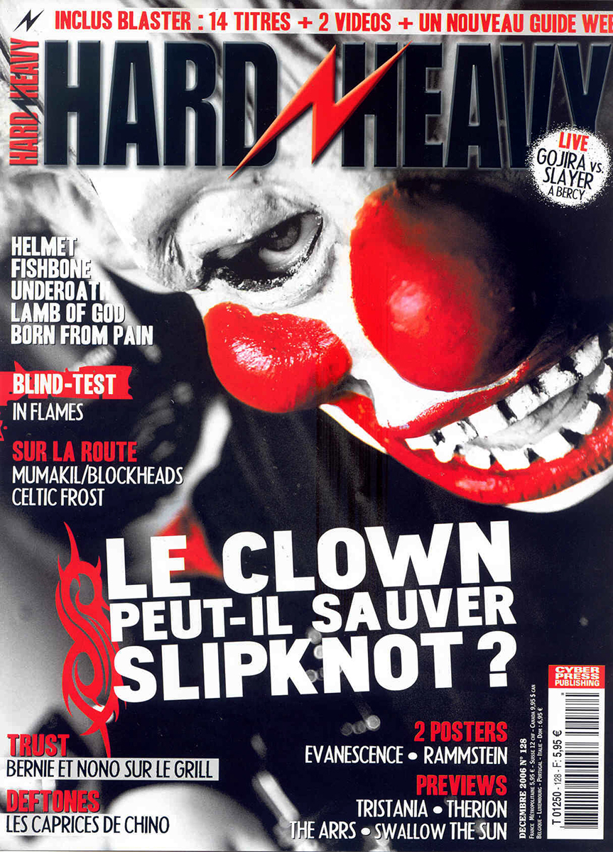Slipknot en couverture du magazine Hard'n'Heavy