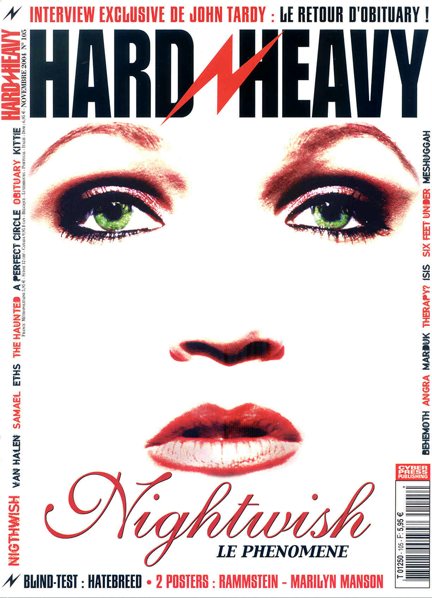 Nightwish en couverture du magazine Hard'n'Heavy