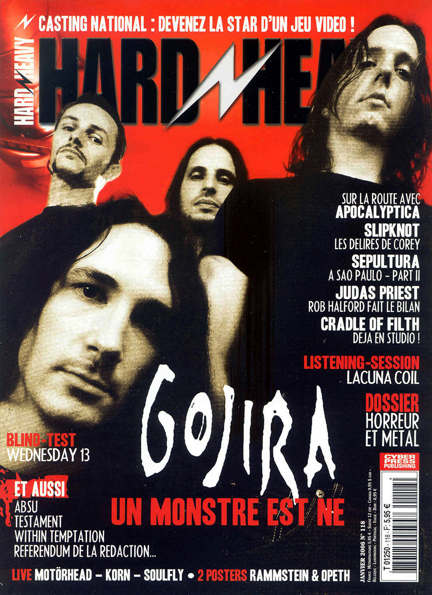 Gojira en couverture du magazine Hard'n'Heavy