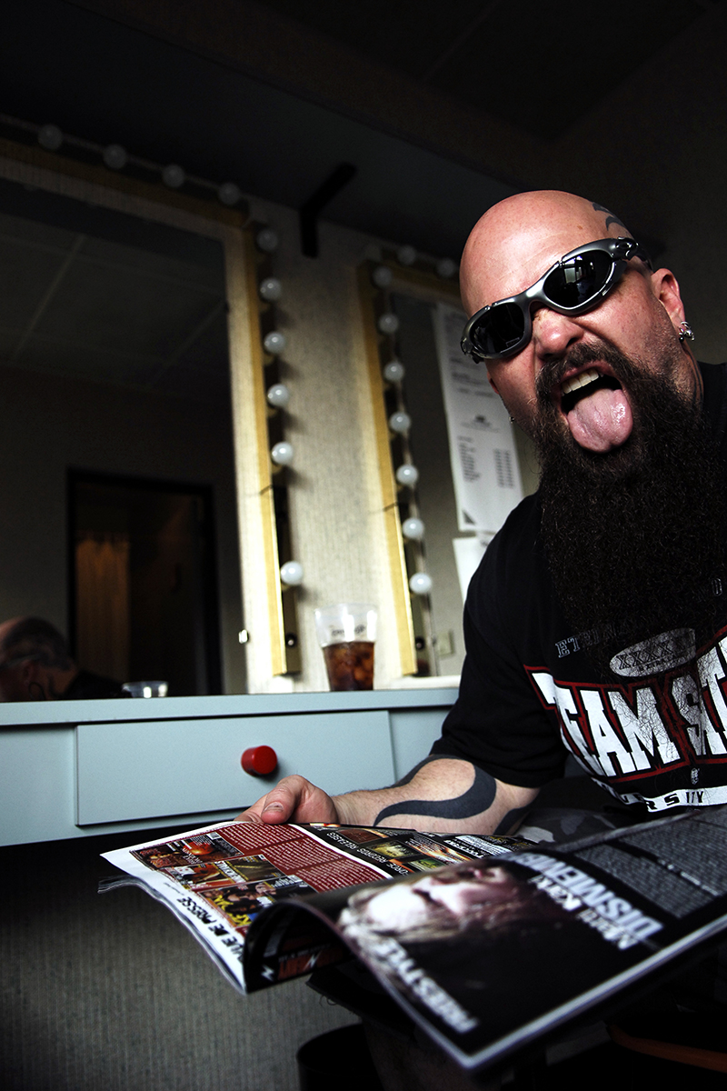 Kerry King Slayer backstage au Fury Fest