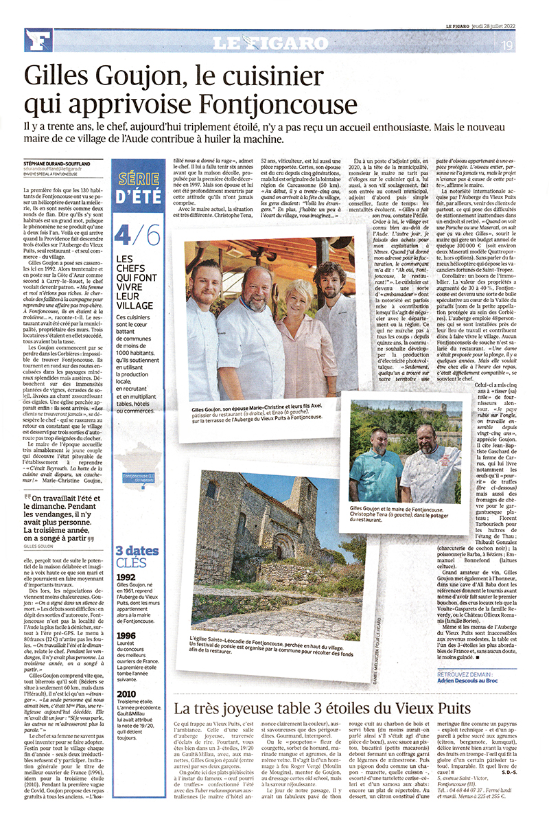 L'Auberge du Vieux Puits Fontjoncouse