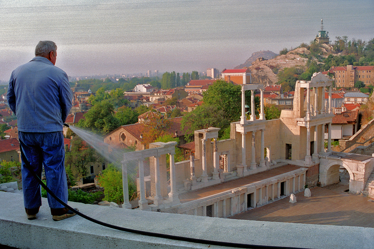 Théâtre antique à Plovdiv en Bulgrarie