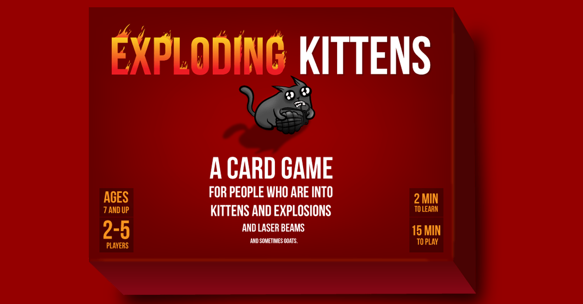 The mostbacked Kickstarter project ever Exploding Kittens Daniel