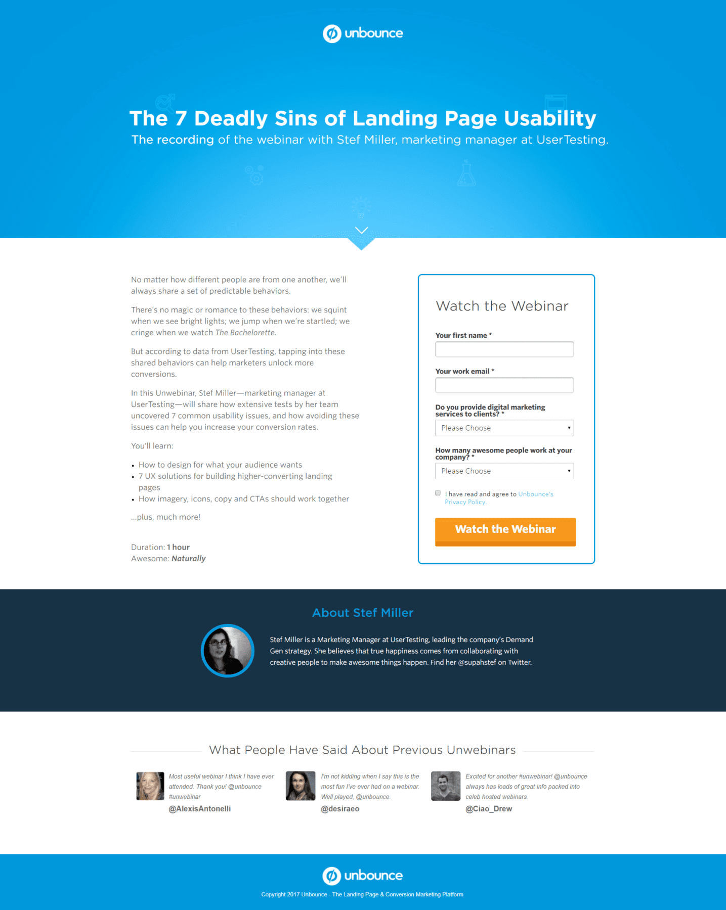 The 8 Best Webinar Landing Page Examples What They Get Right Daniel Waas