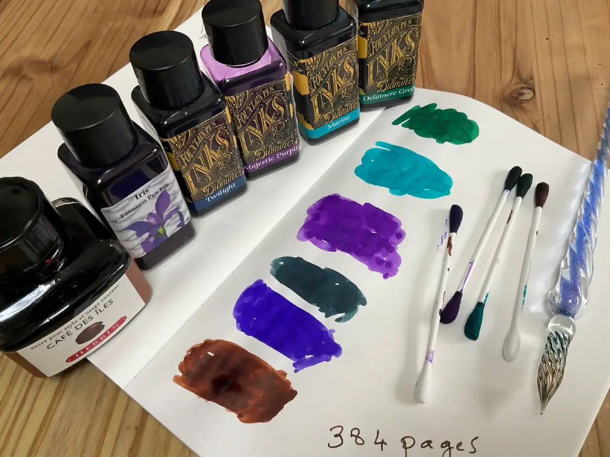 Tomoe River paper Sanzen journal A5 slim size 192 pages 5mm dot