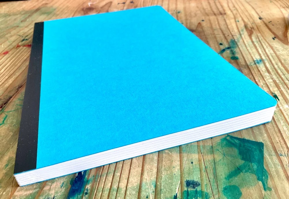 Notebook paper made with fountain pen paper B7 Natural