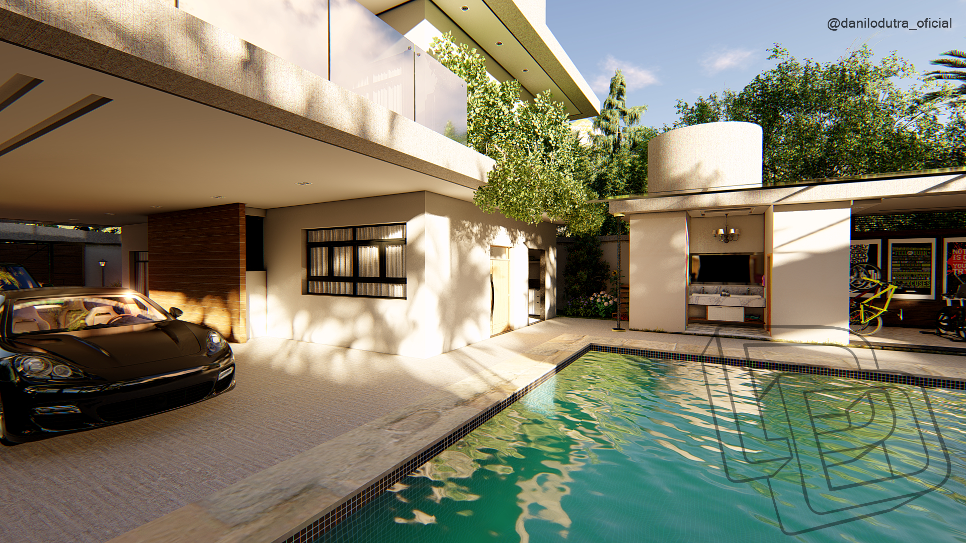 Um conceito de residência para família com o máximo de dois filhos que faz um ótimo aproveitamento do terreno mesclando lazer, cuidados com a saúde e muita área verde. Qualidade de vida é palavra de ordem neste projeto!