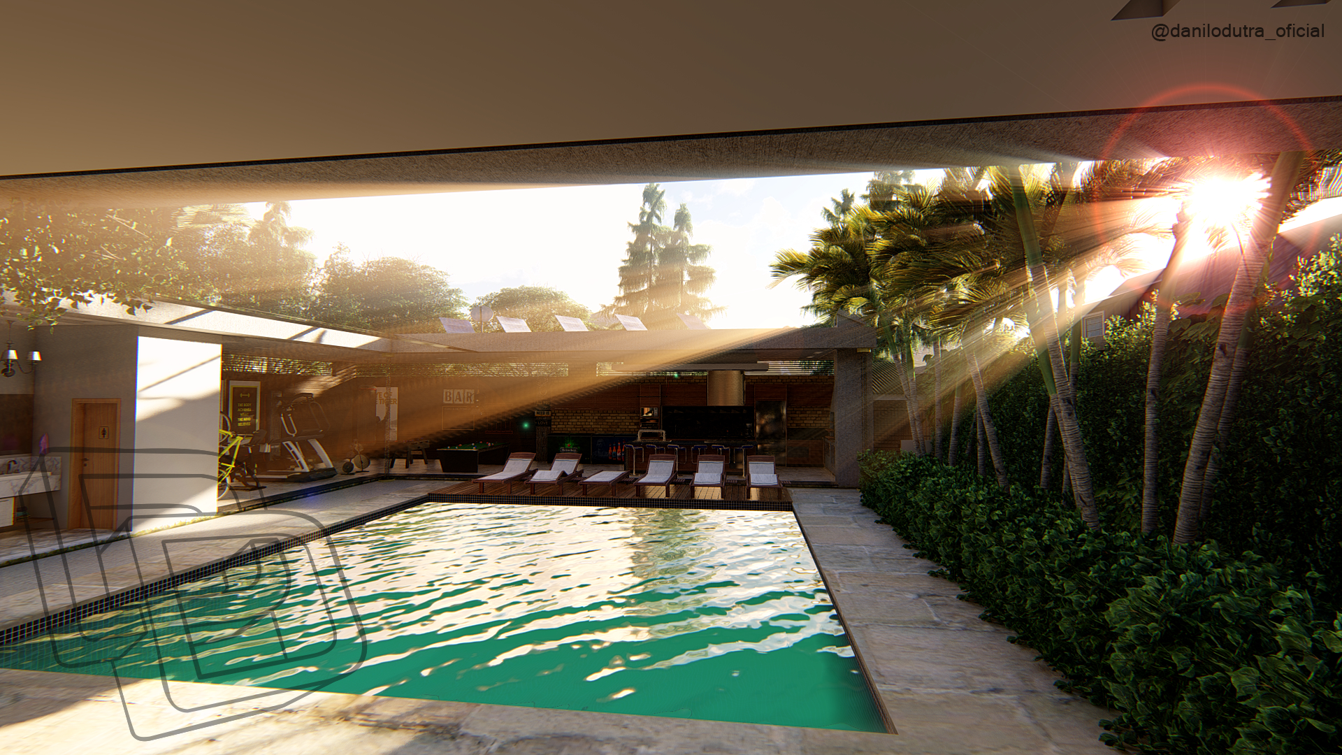 Um conceito de residência para família com o máximo de dois filhos que faz um ótimo aproveitamento do terreno mesclando lazer, cuidados com a saúde e muita área verde. Qualidade de vida é palavra de ordem neste projeto!