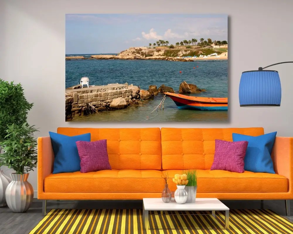 סירה בים 1001 תמונה לסלון