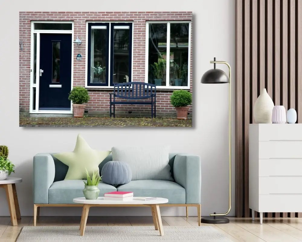 בית עם ספסל 308 תמונה לסלון