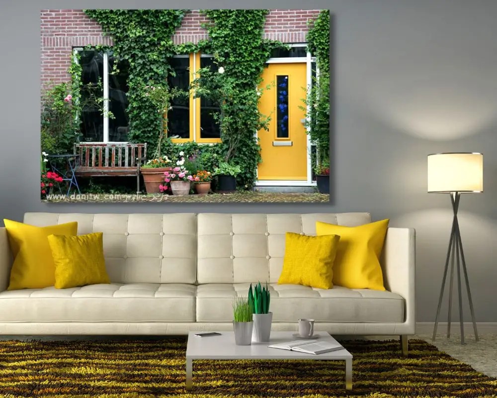 בית עם צמחיה 309 תמונה לסלון