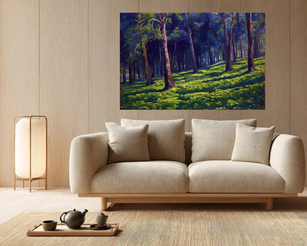 אור בין העצים 5017P ציור לסלון