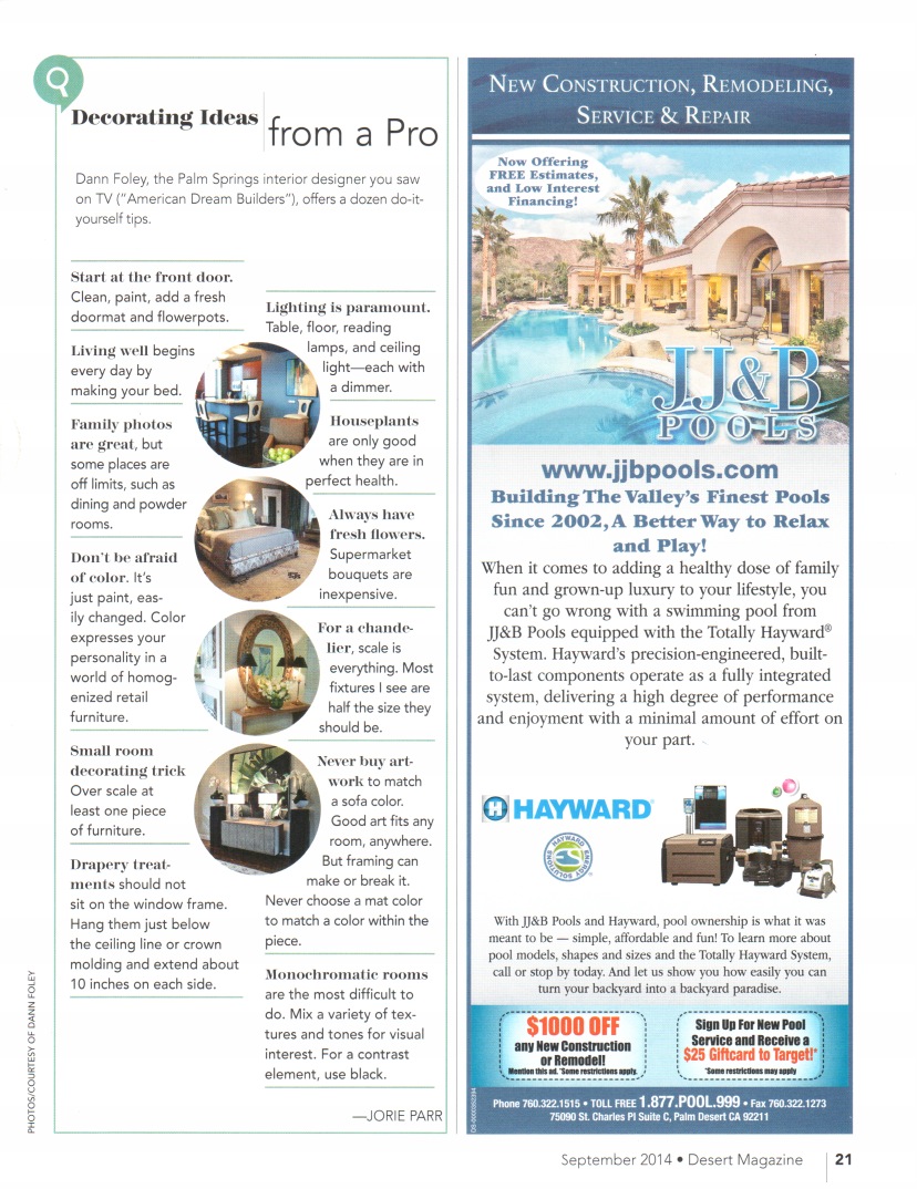 Press Dann Foley Lifestyle