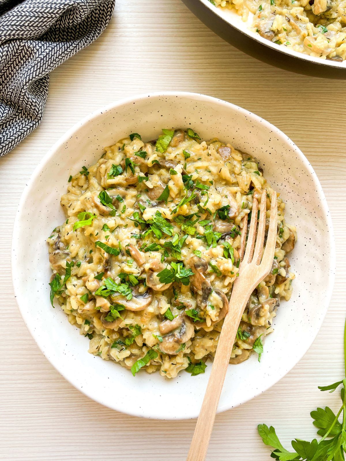 Creamy One Pot Mushroom and Herb Rice - DANNY'S DELIGHT