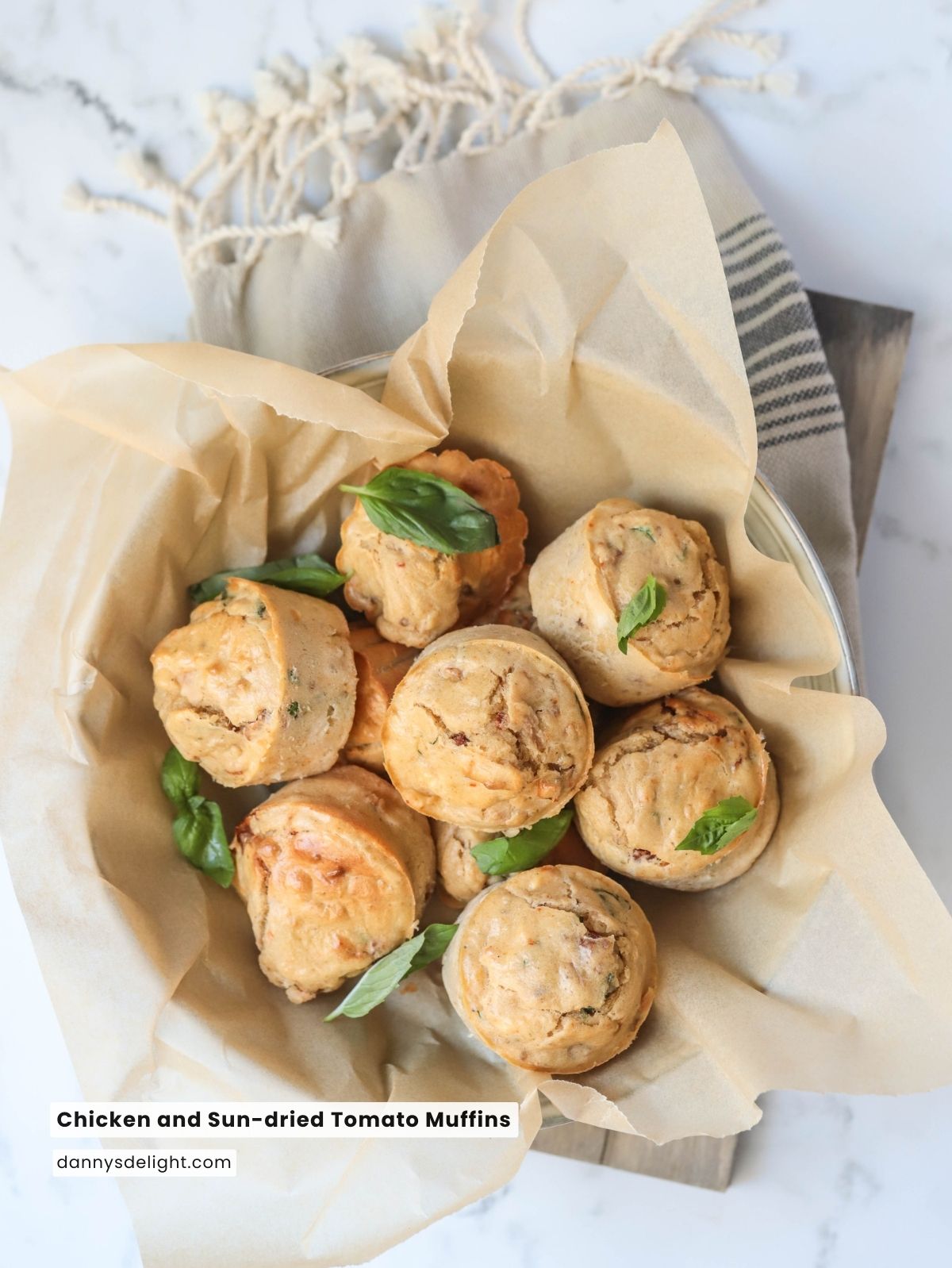 Savory Delights: Chicken and Sun-dried Tomato Muffins - DANNY'S DELIGHT