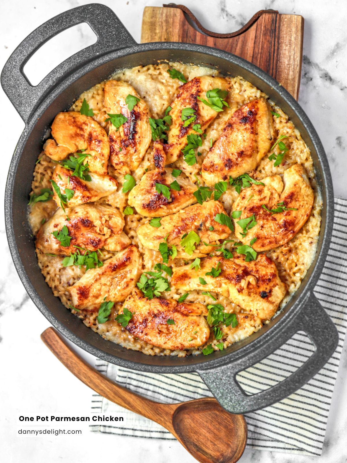 One Pot Parmesan Chicken - Danny's Delight