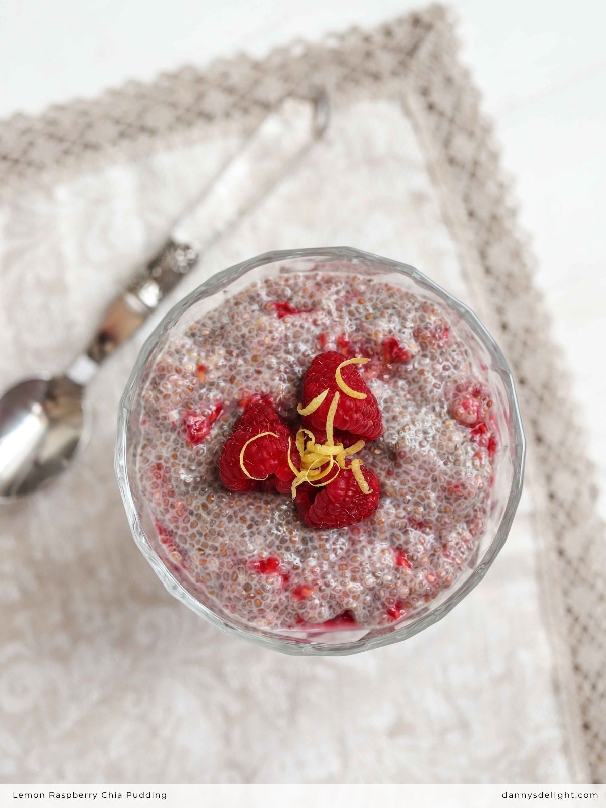 Lemon Raspberry Chia Pudding