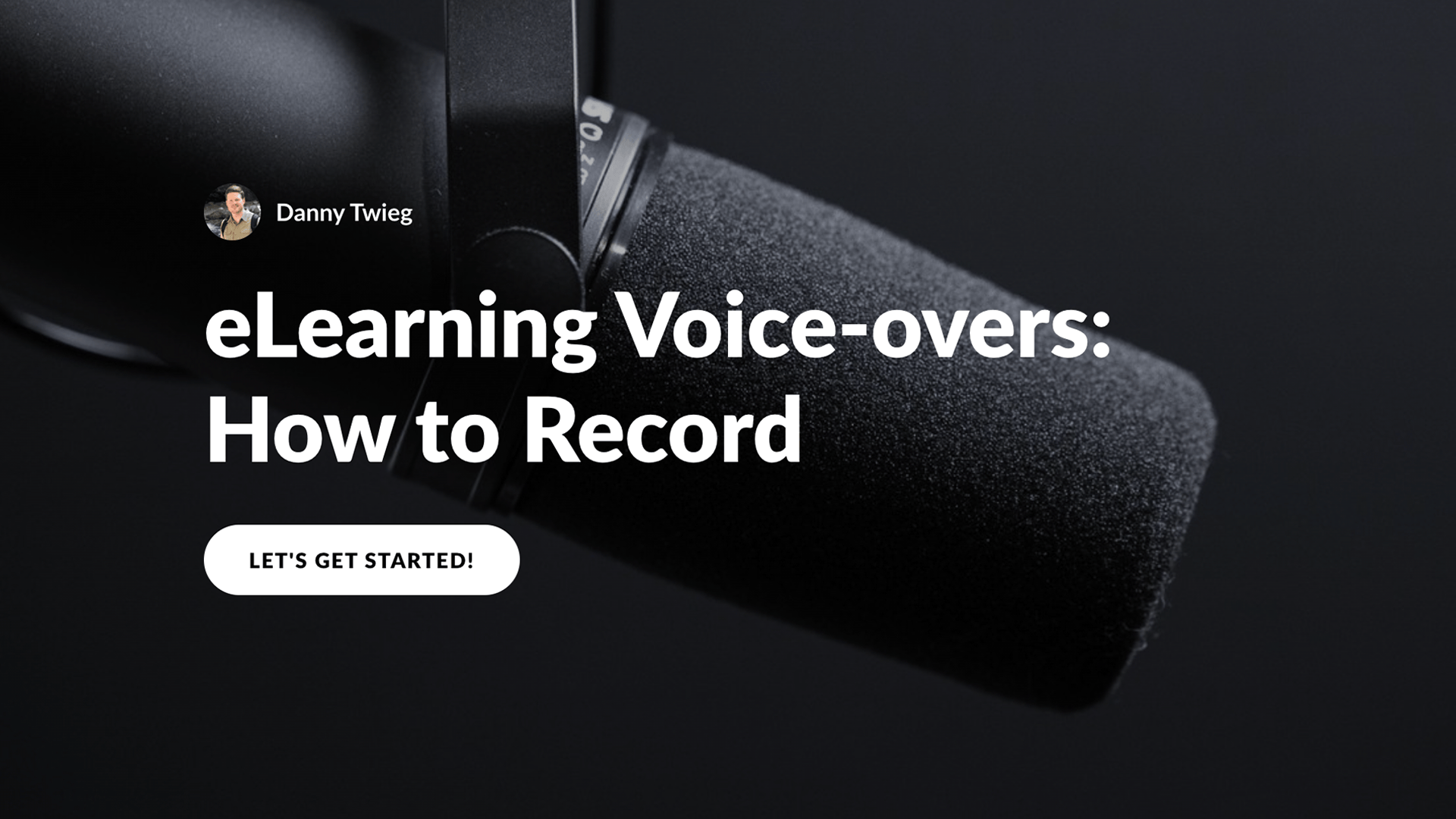 Main page of the eLearning Voice-overs: How to Record Rise 360 course